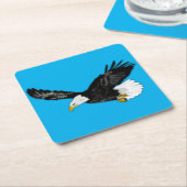 Flyng American Bald Eagle Paper Untersetzer (angewinkelt)