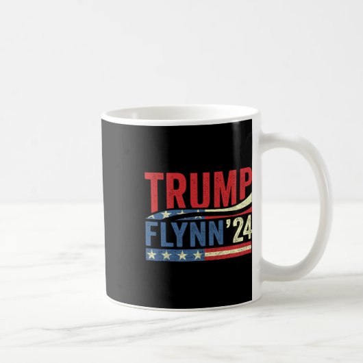 Flynn 2024 Vizepräsident Zurück Amerikaner W Kaffeetasse (Rechts)