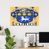 Flynn Coat of Arms Poster Print (Heimbüro)