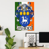 Flynn Coat of Arms Poster Print (Heimbüro)