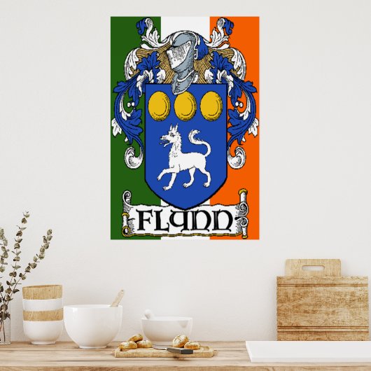 Flynn Coat of Arms Poster Print (Küche)