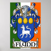Flynn Coat of Arms Poster Print (Vorne)