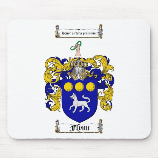 FLYNN-FAMILIENWAPPEN - FLYNN-WAPPEN MOUSEPAD (Vorne)