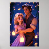 Flynn & Rapunzel Tangled Couple Poster (Vorne)