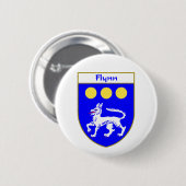 Flynn-Wappen/Familienwappen Button (Vorne & Hinten)
