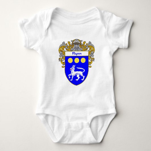 Flynn-Wappen (überzogen) Baby Strampler (Vorderseite)