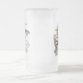 Flynntartan-Einhorn Mattglas Bierglas (Mittel)