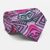 Flyover Abstraktes Wasserfarbmuster Krawatte (Gerollt)