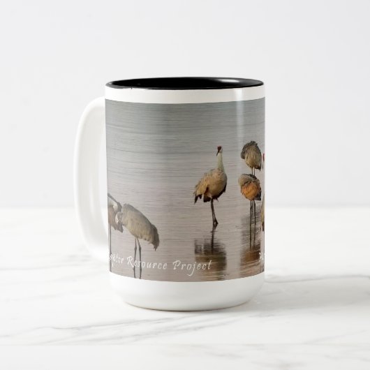 Flyway-Reflection: Sandhügel Zweifarbige Tasse (Vorderseite Links)