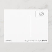 FLYWETA MIT GITAR POSTKARTE (Rückseite)