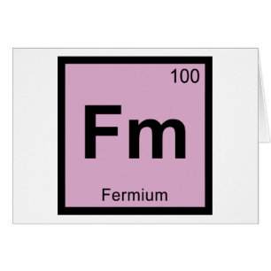 Fm - Fermium Chemie Periodensystem Symbol