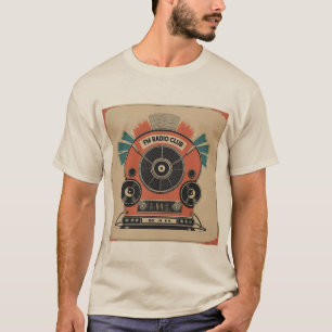 FM Radio Club - Retro Radio Art T-Shirt