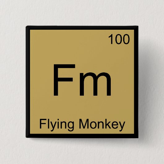 Fm - T-Shirt für das Symbol des fliegenden monkey Button (Vorderseite)