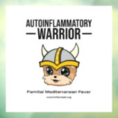 FMF Warrior Window Sticker mit weißem Hintergrund (Blatt 3)