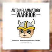 FMF Warrior Window Sticker mit weißem Hintergrund (Blatt 2)