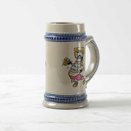 FMH3 Stein - schlauer Linguist Bierglas (VorderseiteRechts)