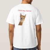 FML (füttern Sie mein Lama) T-Shirt (Rückseite)