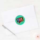 FML (Stickers) Runder Aufkleber (Umschlag)