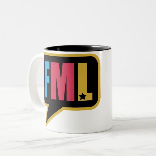 FML (Tasse) Zweifarbige Tasse (Vorderseite Links)