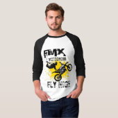 FMX Motocross Fliege hoch T-Shirt (Vorne ganz)