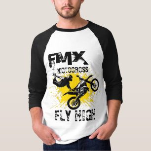 FMX Motocross Fliege hoch T-Shirt