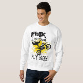 FMX Motocross Fly Hoher Langarm Sweatshirt (Vorne ganz)