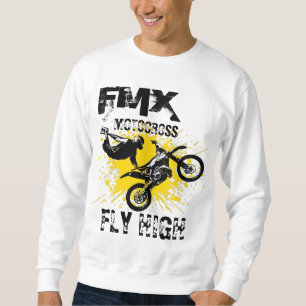 FMX Motocross Fly Hoher Langarm Sweatshirt