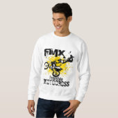 FMX Motocross Freestyle Langarm Sweatshirt (Vorne ganz)