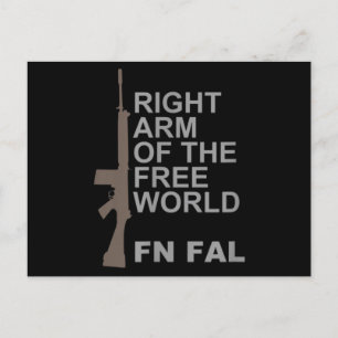 FN FAL Right arm of the free world Postkarte
