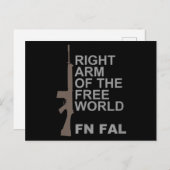 FN FAL Right arm of the free world Postkarte (Vorne/Hinten)