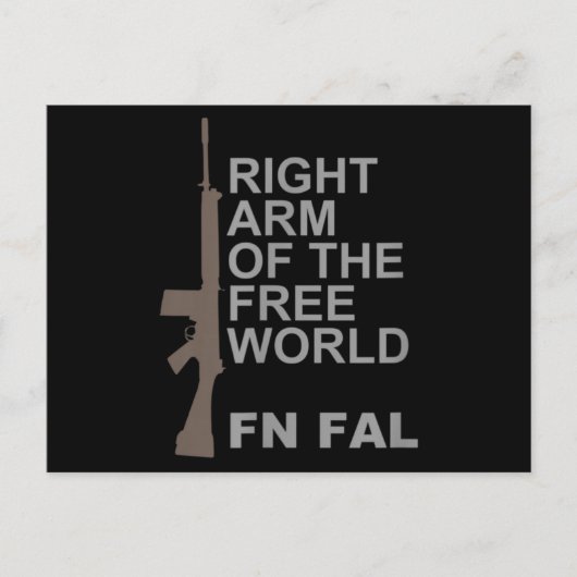 FN FAL Right arm of the free world Postkarte (Vorderseite)