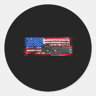 Fn P90 Personal Defense Weapon Sub Gun Machine Runder Aufkleber