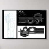 FN P90 Stat Sheet Poster (Vorne)