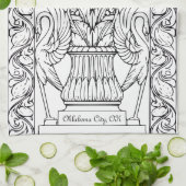 FNC Urn & Schwan Küchenhandtücher Geschirrtuch (Gefaltet)