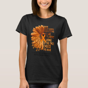 FND Awareness Daisy Orange Ribbon Wir kennen nicht T-Shirt