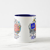 FND Signal Error Brain Funny Nervous System Humor Zweifarbige Tasse (Mittel)