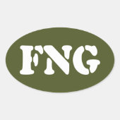 FNG OVALER AUFKLEBER (Vorderseite)