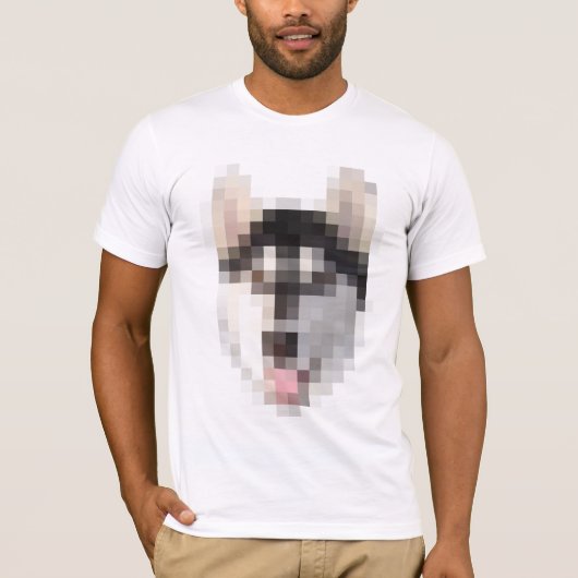 FNG-Pixel-Husky T-Shirt (Vorderseite)