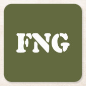 FNG RECHTECKIGER PAPPUNTERSETZER (Vorderseite)