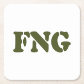 FNG RECHTECKIGER PAPPUNTERSETZER (Vorderseite)