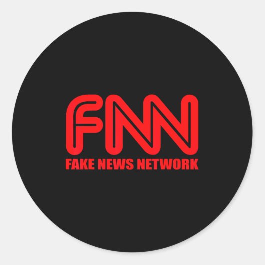 Fnn Fake News Network Apparel Funny Christmas Gift Runder Aufkleber (Vorderseite)