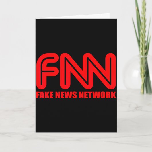 Fnn Fake News Network Bekleidung Lustiges Weihnach Karte (Vorderseite)