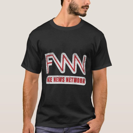 Fnn Logo Fake News Network Funny Political Joke T-Shirt (Vorderseite)