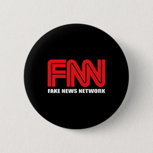 Fnn Logo Fake News Network Funny Trump Button