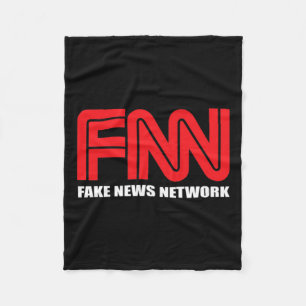 Fnn Logo Fake News Network Funny Trump Fleecedecke
