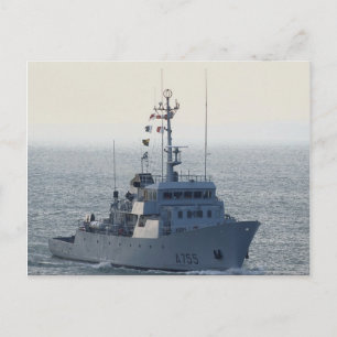 FNS Lion", französischer Minenräumer, nähert sich  Postkarte