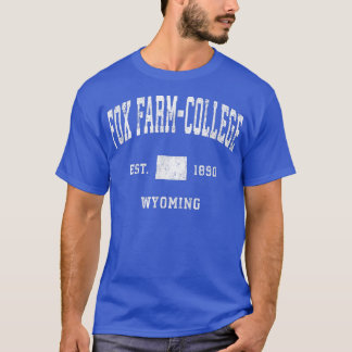 Fo FarmCollege Wyoming WY Vintager Sportsport T-Shirt