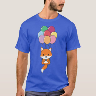 Fo fliegt mit bunten Ballons hoch Kawaii-Gegner T-Shirt