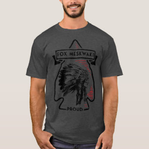 Fo Meskwaki Native Amerikanische Ureinwohner Vinta T-Shirt