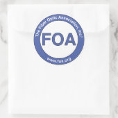 FOA große Logoaufkleber Runder Aufkleber (Tasche)